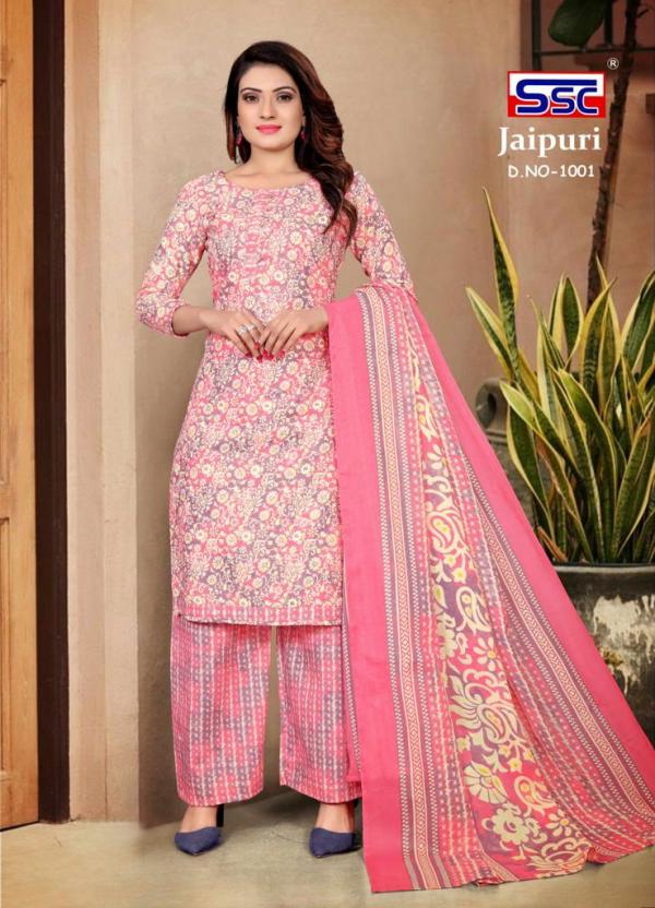 SSC Jaipuri Cotton Vol-1 Soft Cotton Designer Exclusive Dress Material